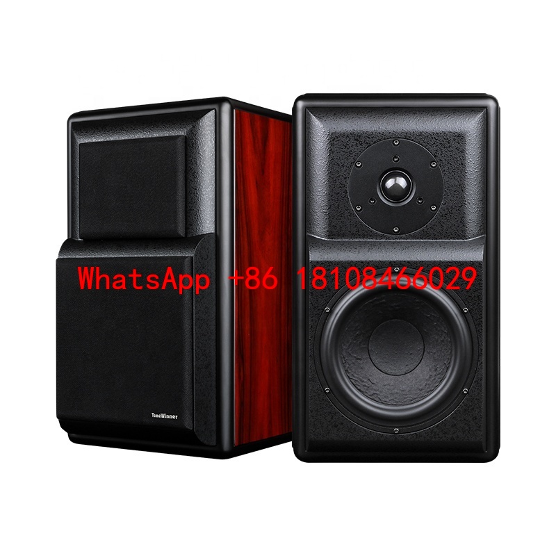Audio Music Hifi - ลำโพงวางพื้นไม้สำหรับไฮไฟคู่ สำหรับสตูดิโอ โฮมคาราโอเกะ โฮมเธียเตอร์ พร้อมลำโพงวูฟเฟอร์