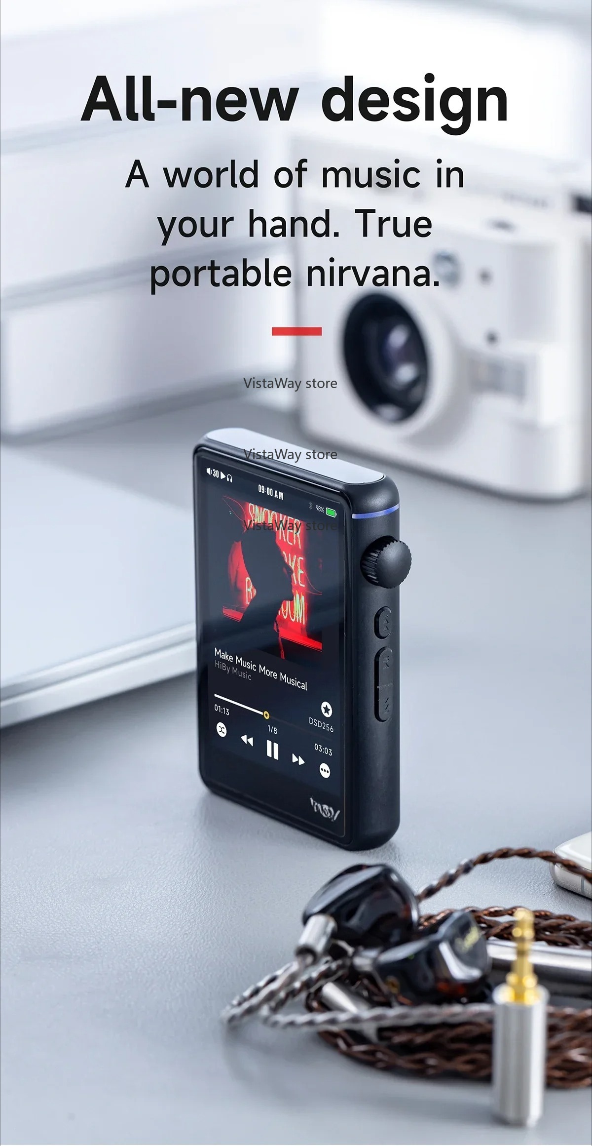 Audio Music Web - บลูทูธอินเตอร์เน็ตไร้สายเครื่องเล่นเพลง MP3 เสียงไฮไฟ MSEB MQA16X DSD256