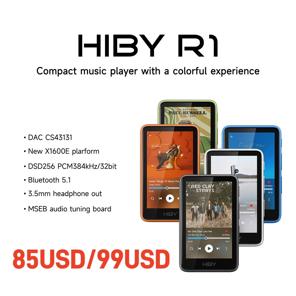 เครื่องเล่นเพลง HiFi HiBy R1 ข - Audio Music Web บทวิจารณ์และราคา