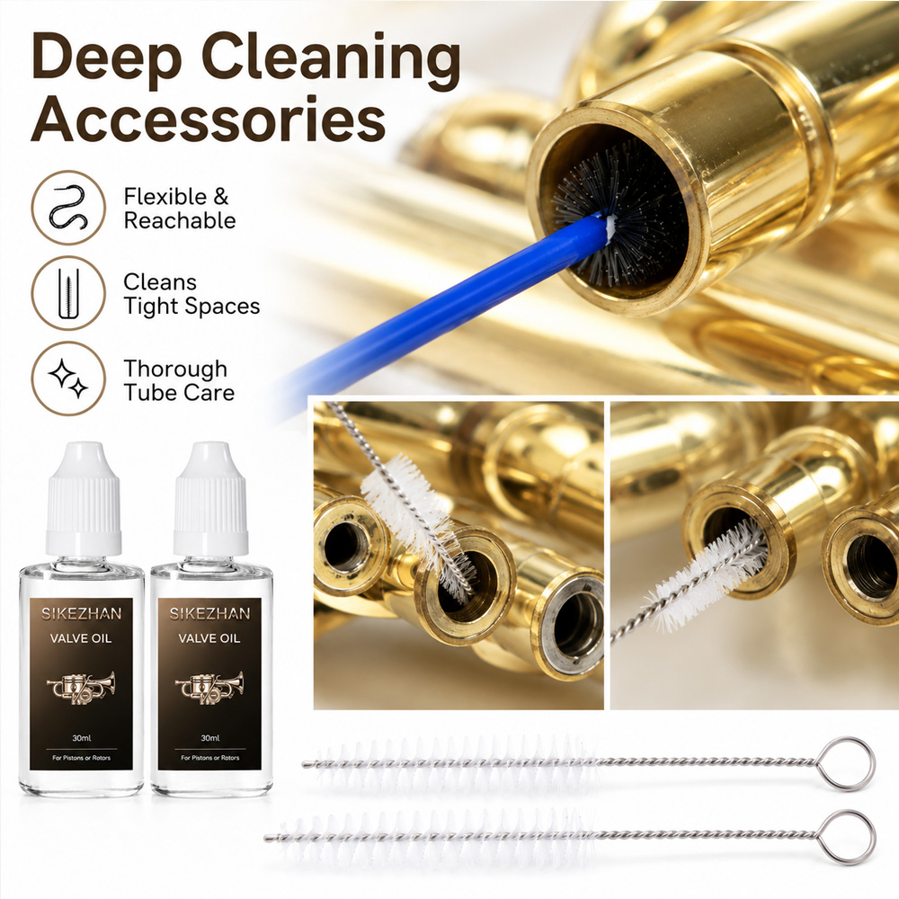 ชุดอุปกรณ์ดูแลเครื่องดนตรีทองเ - Trumpet Valve Oil บทวิจารณ์และราคา