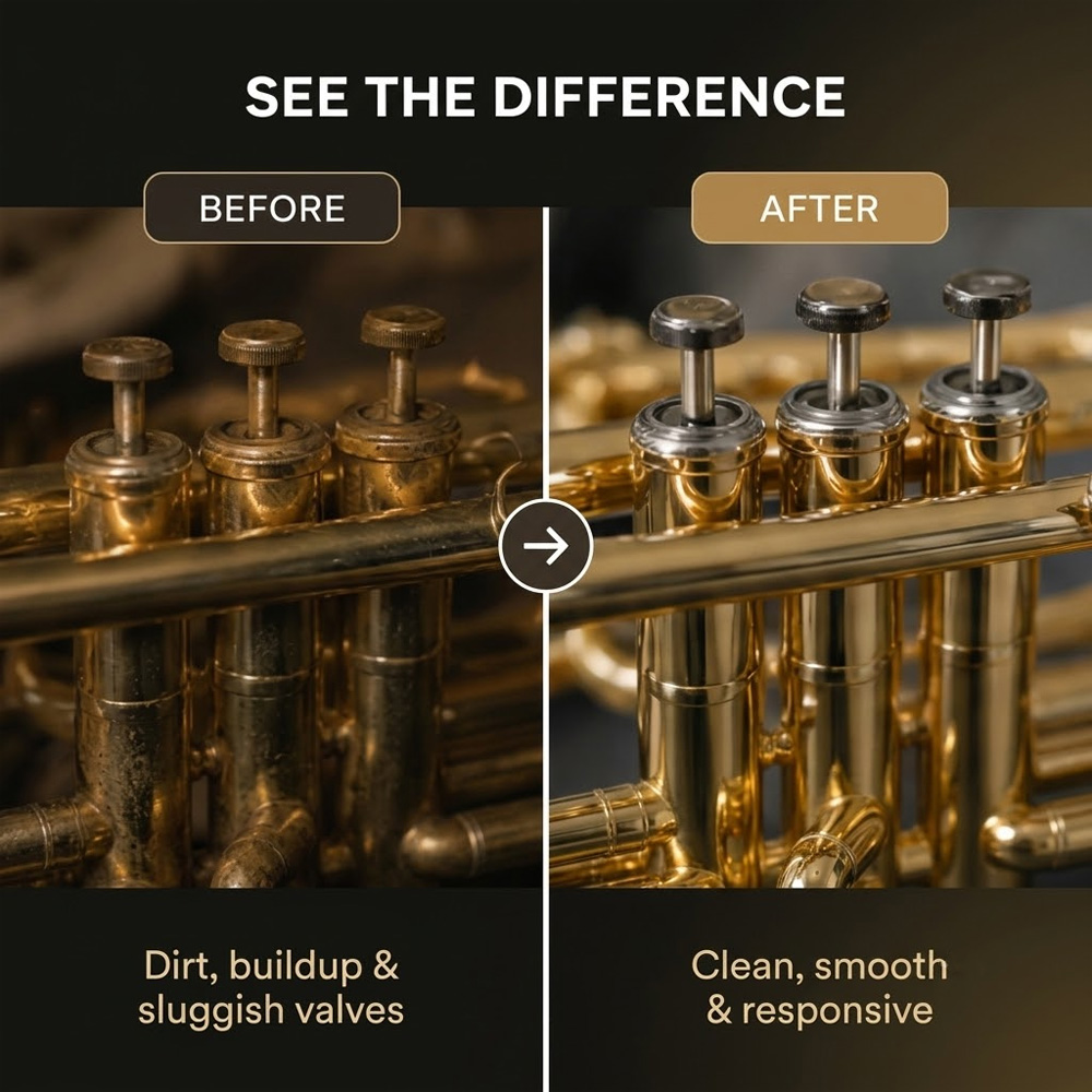 ชุดอุปกรณ์ดูแลเครื่องดนตรีทองเ - Trumpet Valve Oil บทวิจารณ์และราคา