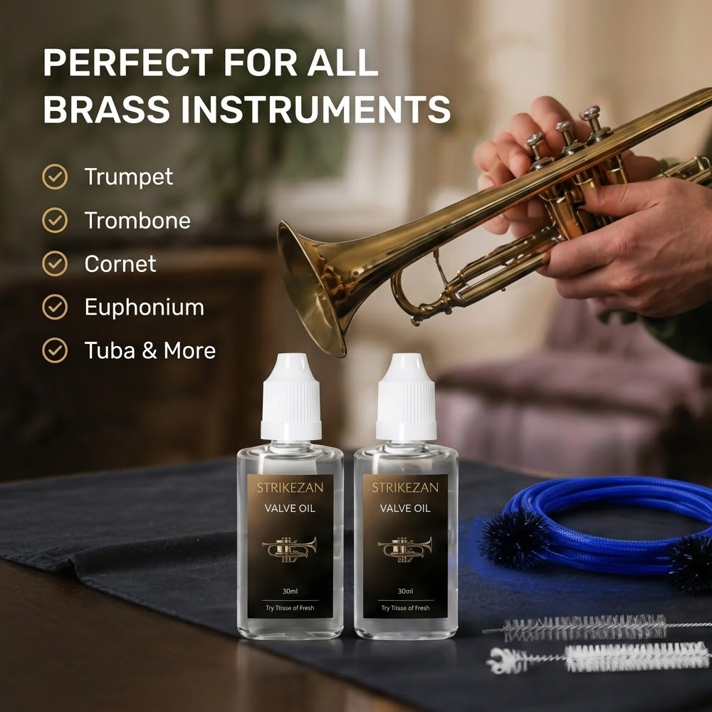 ชุดอุปกรณ์ดูแลเครื่องดนตรีทองเ - Trumpet Valve Oil บทวิจารณ์และราคา