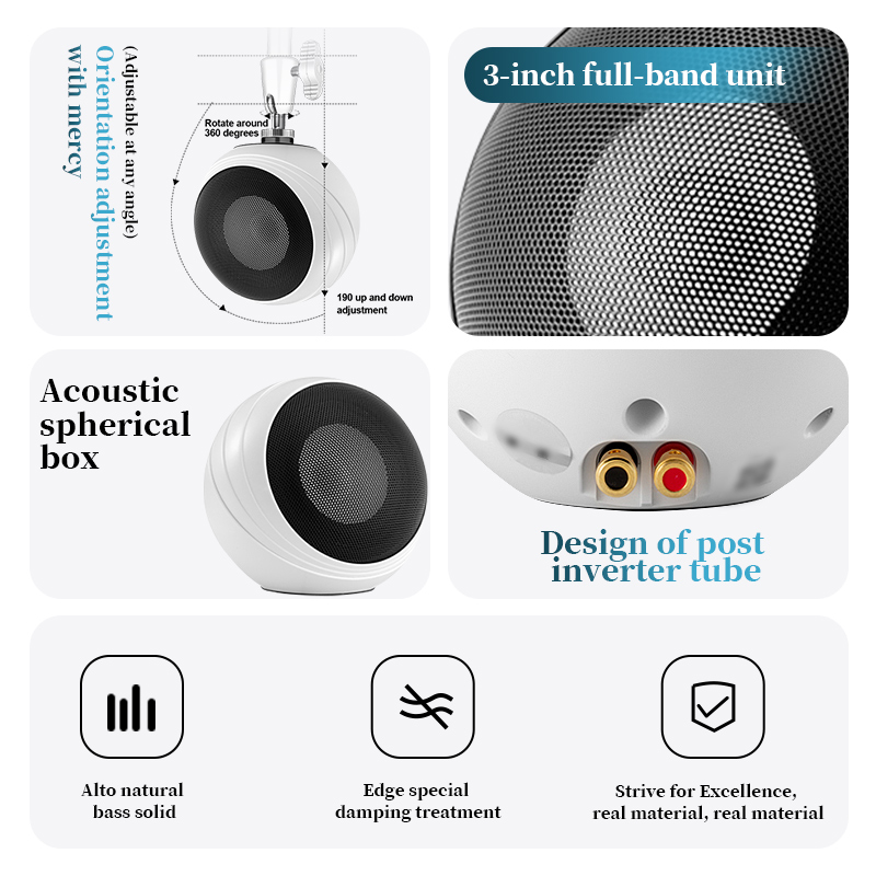 Oupushi ติดเพดานติดผนังระบบเสี - Audio Music Hifi บทวิจารณ์และราคา